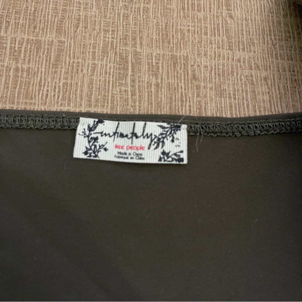 Free People Green Stretch Tank Top - Picture 2 of 3